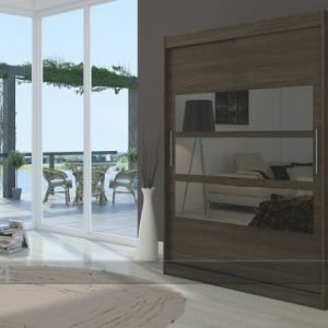 Adrk Riidekapid Vaatekaappi Liukuovilla 150 Cm