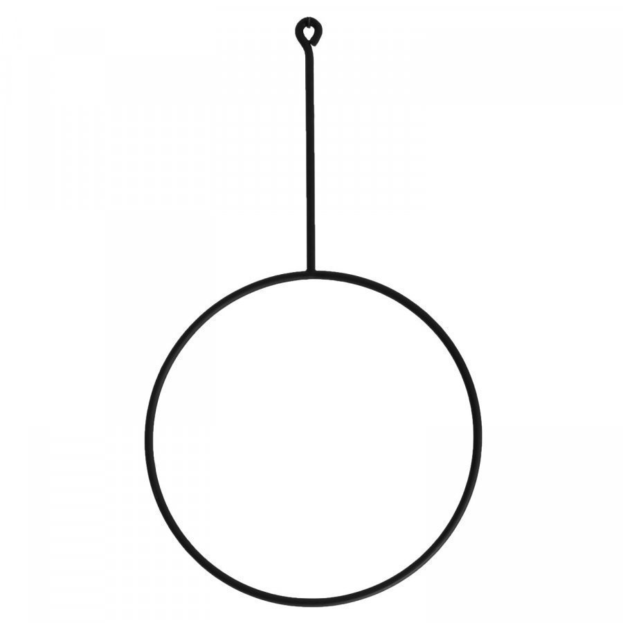 Annaleena Rail Rund Vaateripustin S Musta