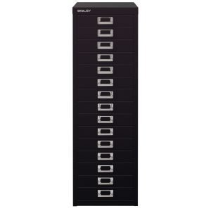 Bisley Laatikosto 15 Laatikkoa Musta