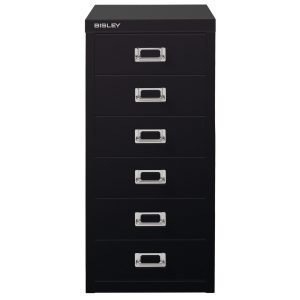 Bisley Laatikosto 6 Laatikkoa Musta
