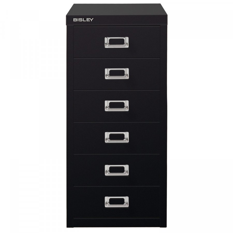 Bisley Laatikosto 6 Laatikkoa Musta