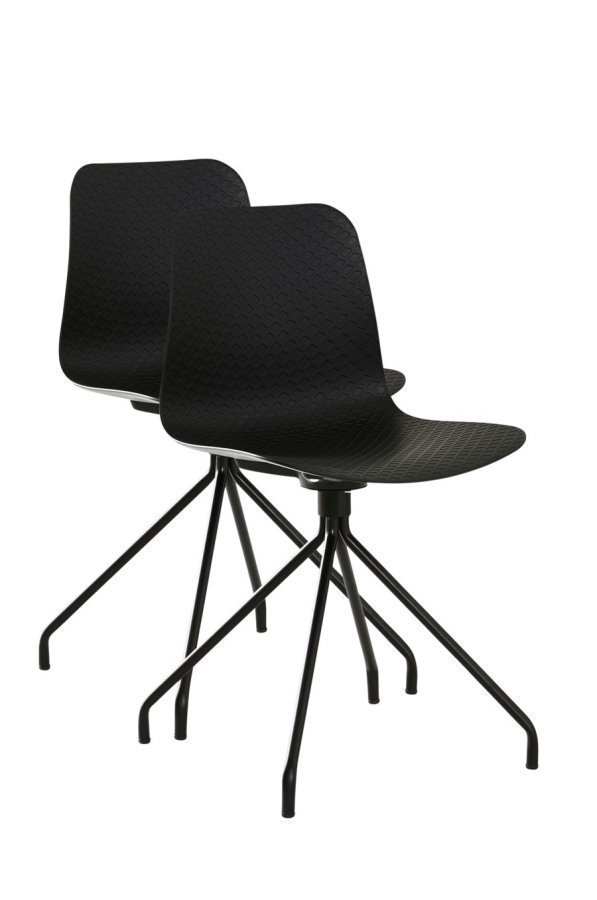 Bualino Tuolit 2-Pakkaus Musta