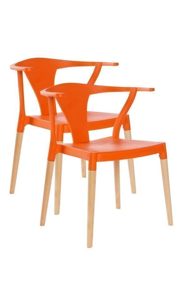 Båstad Tuolit 2-Pakkaus Oranssi