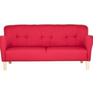 Carlos 3-istuttava Sohva Punainen