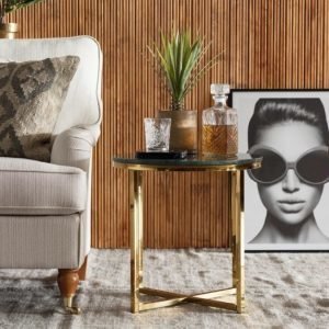 Carrie Sivupöytä 50 Pyöreä Vihreä