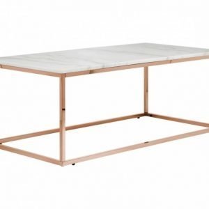 Carrie Sohvapöytä 120 Valkoinen/Kupari