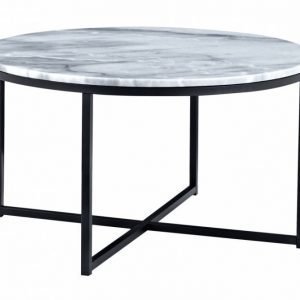 Carrie Sohvapöytä 80 Pyöreä Harmaa/Musta