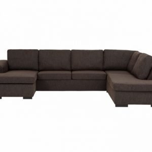 Connect XL U-Sohva Oikea Ruskea