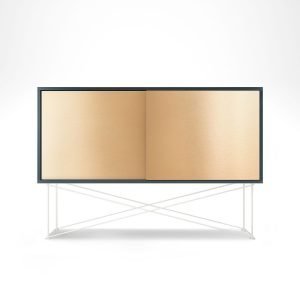 Decotique Vogue Sideboard Senkki 136h Harmaa / 2b / Valkoinen