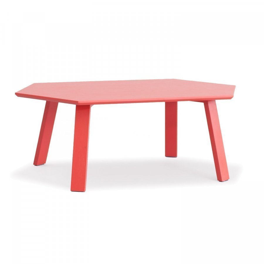 Department Hexagon Pöytä Punainen / Tammi 105x60 Cm