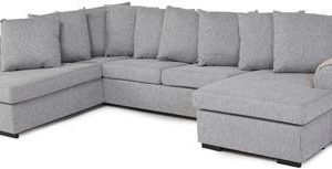 Divaanisohva Saija XL vasen vaaleanharmaa