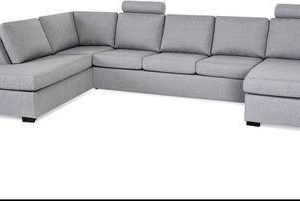 Divaanisohva Tapio XL vasen vaaleanharmaa