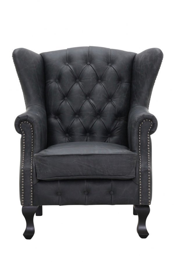 Ellos Chesterfield Nojatuoli Musta