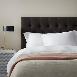 Ellos Sängynpääty Pehmustettu Musta 180 Cm