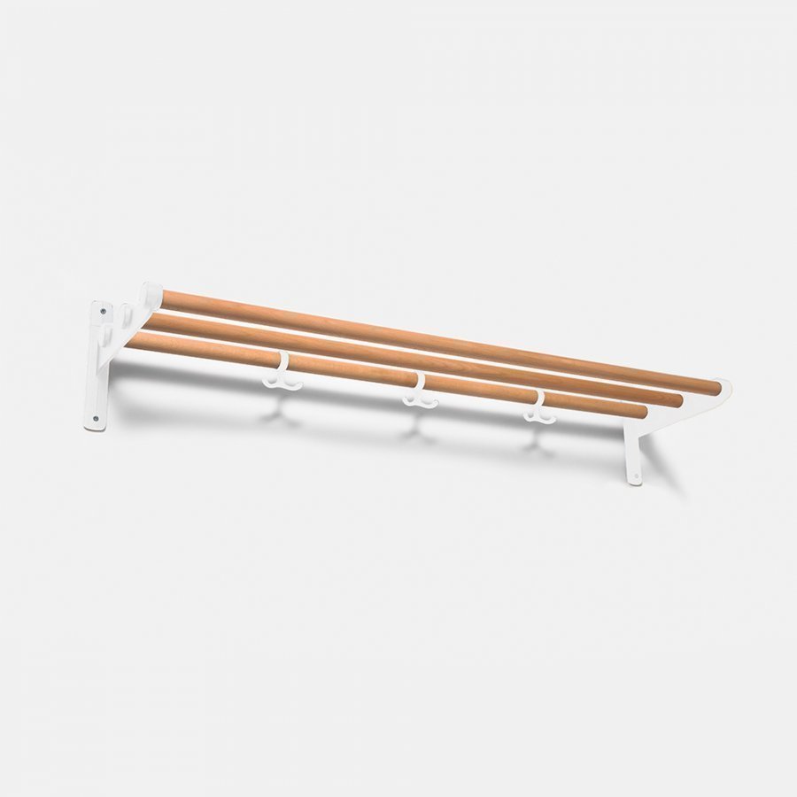 Essem Design Nostalgi Hattuhylly / Kenkähylly Pyökkiä / Valkoinen