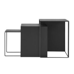 Ferm Living Cluster Sarjapöytä 3 Kpl Musta