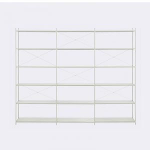 Ferm Living Punctual Kirjahylly 18 Hyllylevyä Harmaa