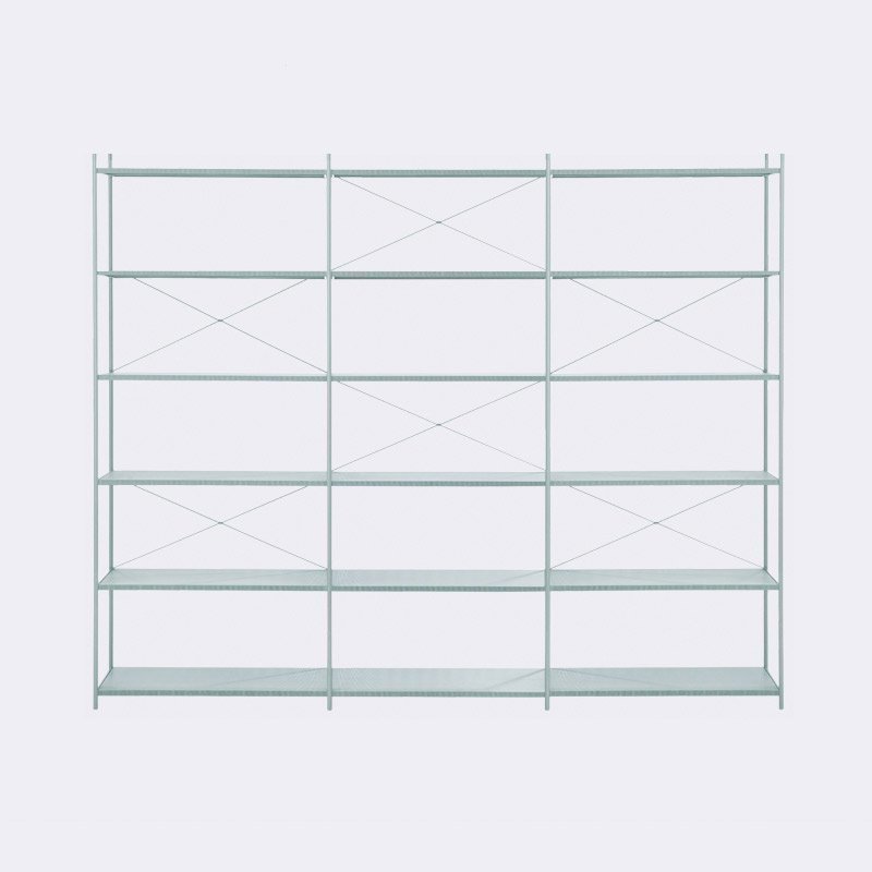 Ferm Living Punctual Kirjahylly 18 Hyllylevyä Sininen