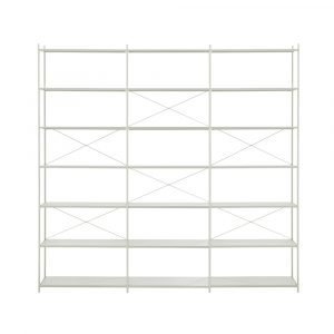 Ferm Living Punctual Kirjahylly 21 Hyllylevyä Harmaa