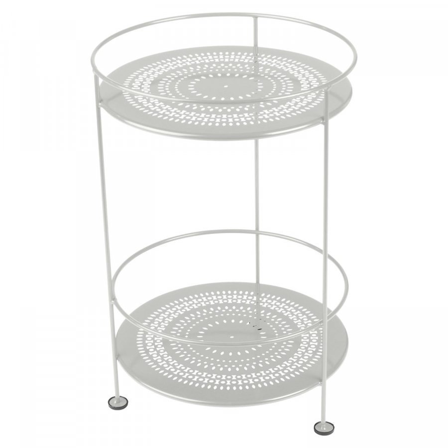 Fermob Guinguette Pöytä Steel Grey Ø40 Cm