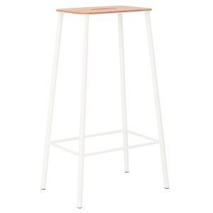 Frama Adam Stool 76 Baarijakkara Nahka / Mattavalkoinen