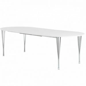 George Jatkettava Pöytä 160 Valkea