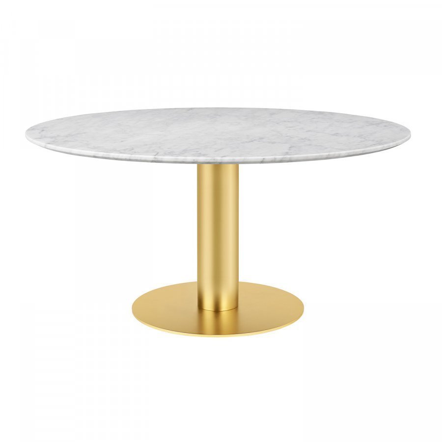 Gubi Pöytä 2.0 L Marmori / Messinki