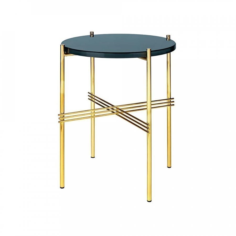 Gubi Ts Pöytä Small Bluegrey Glass H51 Cm Ø40 Cm