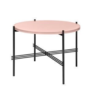 Gubi Ts Sohvapöytä Musta / Pinkki Lasi 55 Cm