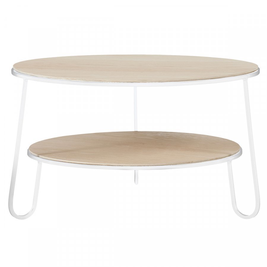 Harto Eugenie Sohvapöytä Tammi Valkoinen 70 Cm