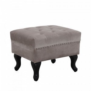 Homeroom Aberdeen 2267 O Jakkara Samettikangas Cc 06 Vaaleanharmaa Harmaa