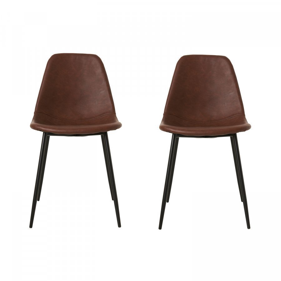 House Doctor Forms Tuoli Ruskea 2-Pakkaus