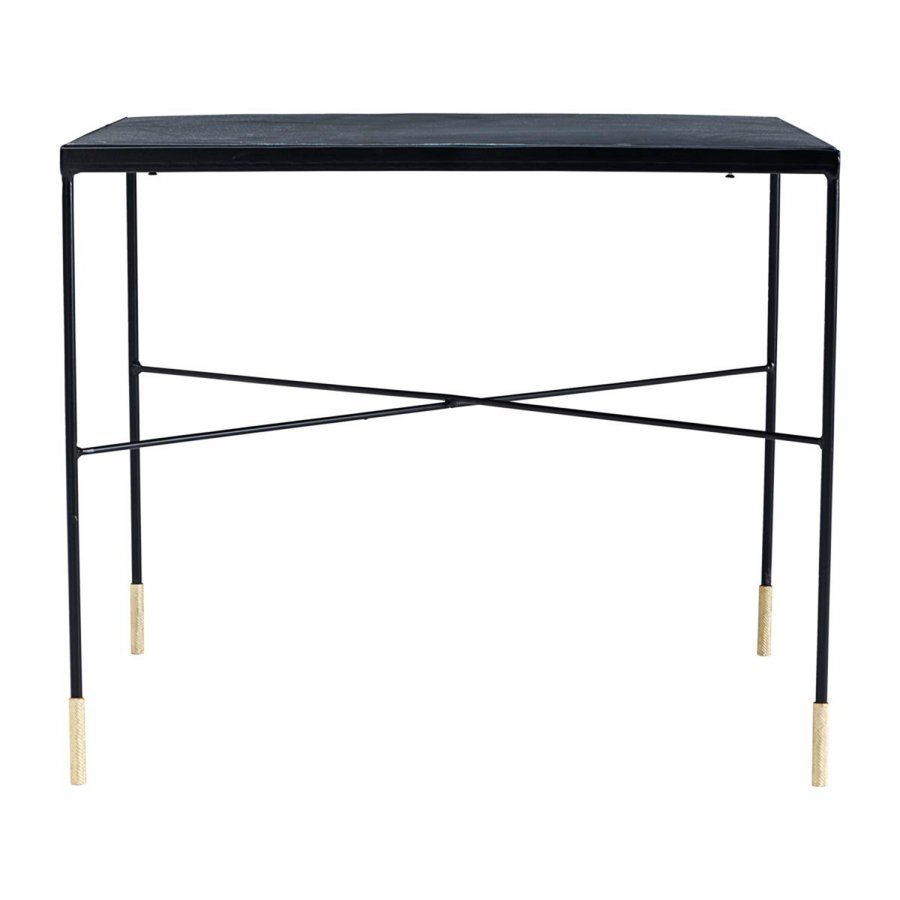 House Doctor Ox Grey Iron Sivupöytä L Musta / Messinki