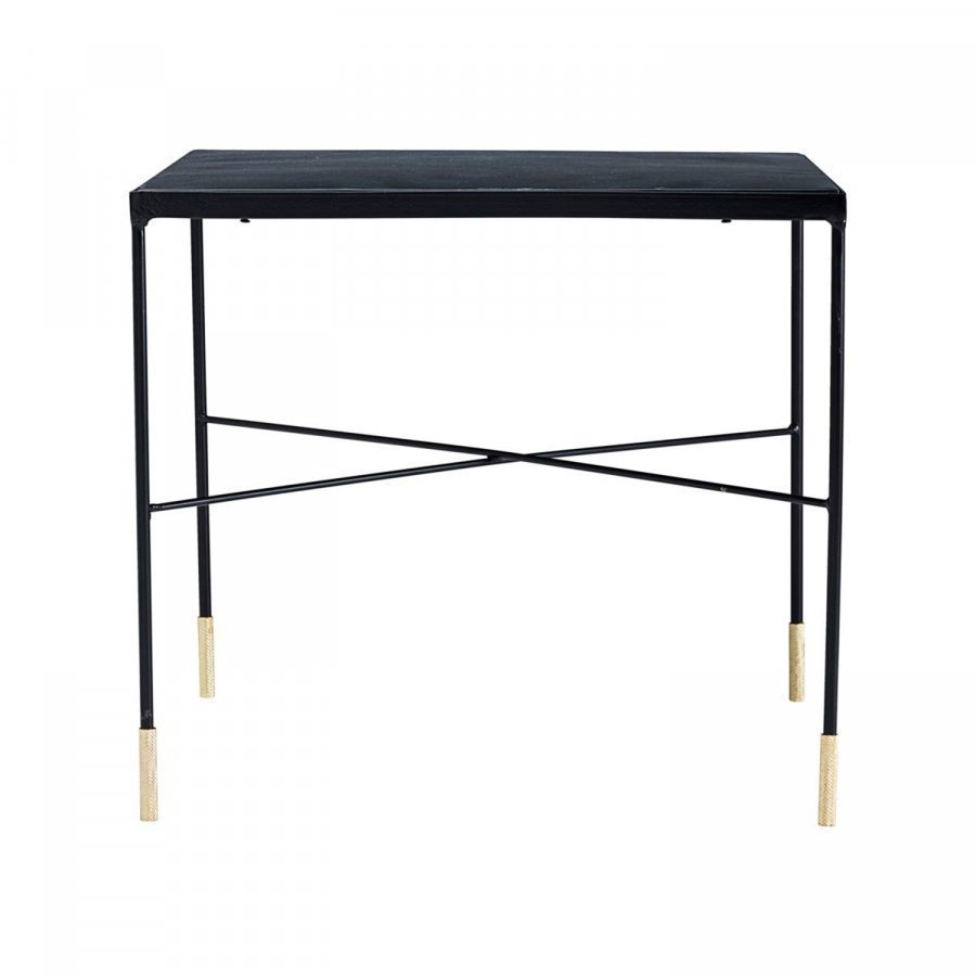 House Doctor Ox Grey Iron Sivupöytä M Musta / Messinki