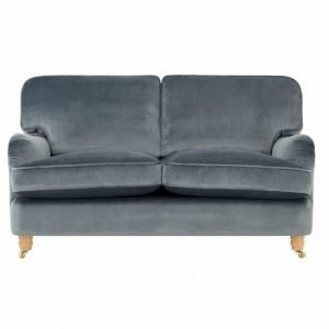 Howard-Deluxe 2-istuttava Sohva Sametti Harmaansininen