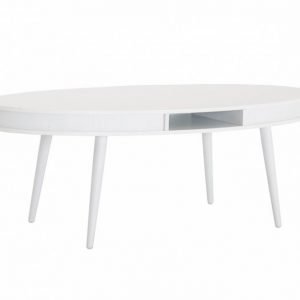 Hugo Sohvapöytä Ovaali 140 Valkoinen