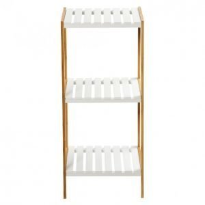 Hyllykkö 35x33x79cm 3tasoa Valkoinen Mdf