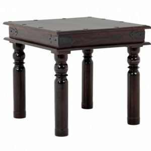 India Lamppupöytä 60 Pyöreät jalat Tummanruskea