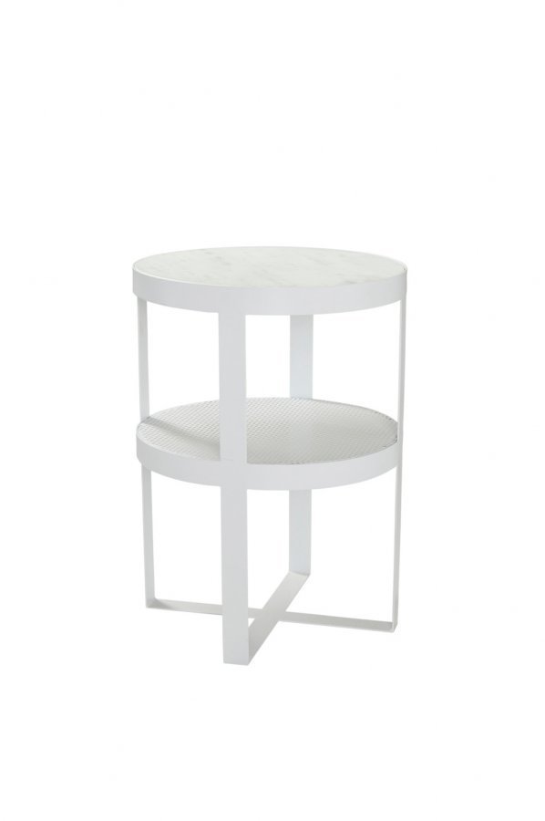 Jotex Andorra Pikkupöytä Valkoinen Ø 50 Cm