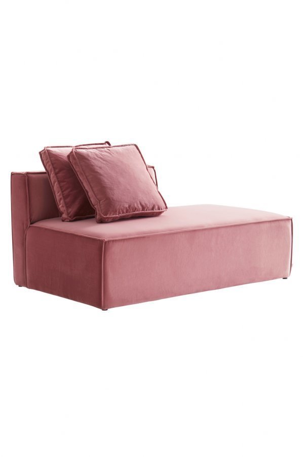 Jotex Baltimore Sohvamoduuli Iso.Selkänoja Vasen + 2 Tyynyä Roosa