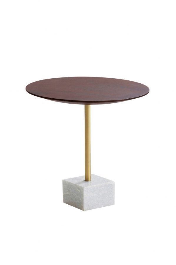 Jotex Georgia Pikkupöytä Ruskea Ø 50 Cm