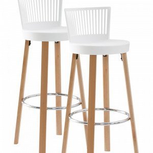 Jotex Getinge Baarituolit Valkoinen 2-Pakkaus