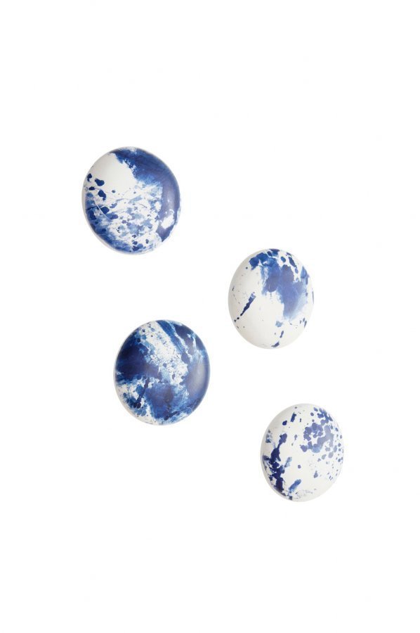 Jotex Knoppy Seinänupit Valkoinen 4-Pakkaus