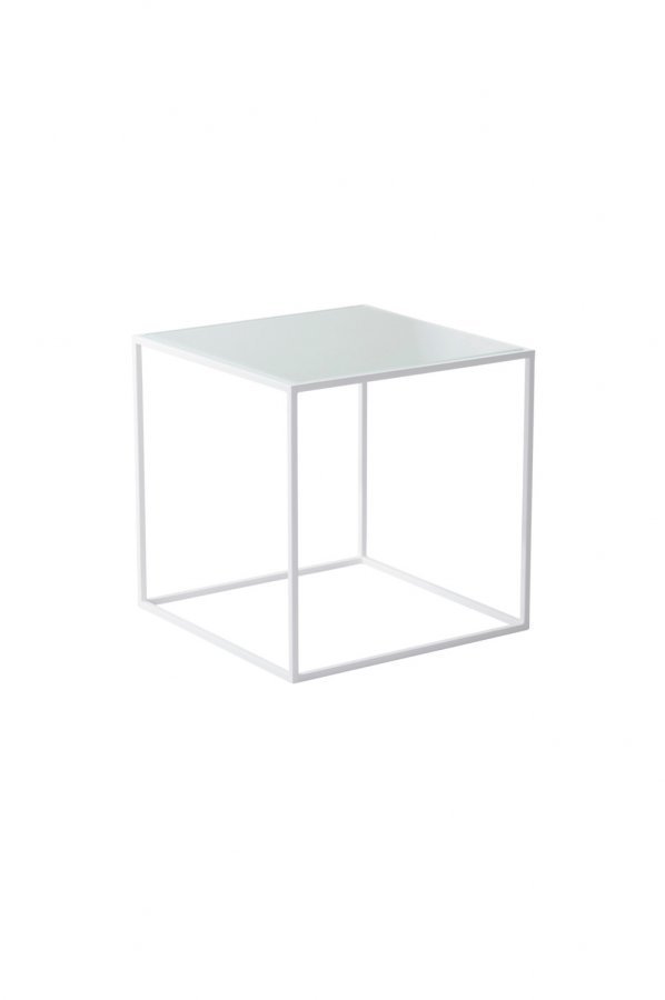 Jotex Nyland Sohvapöytä Lasia Valkoinen 40x40 Cm