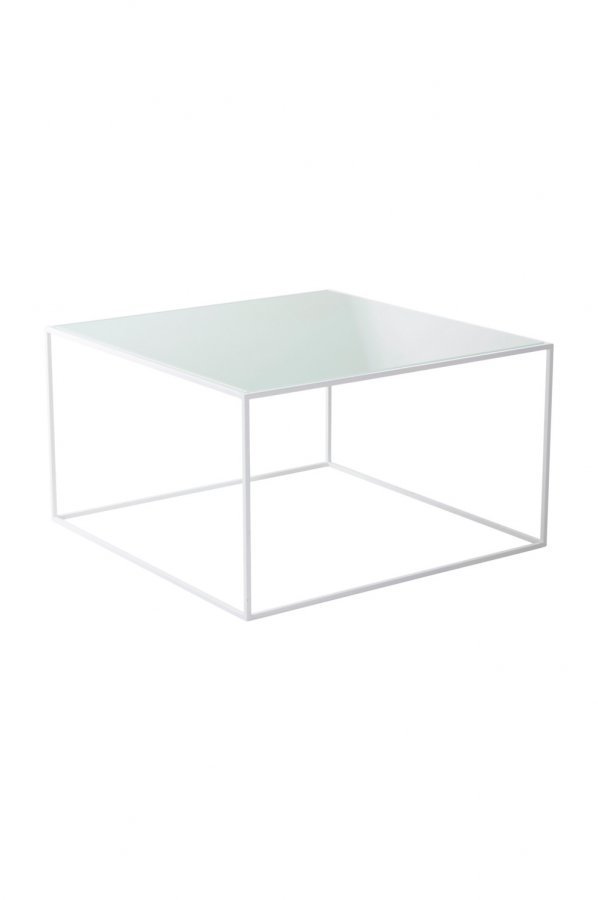 Jotex Nyland Sohvapöytä Lasia Valkoinen 70x70 Cm