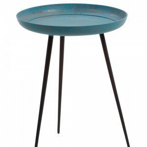 Julia Sacke Sivupöytä Sinistä Metallia Sininen Ø 40 Cm