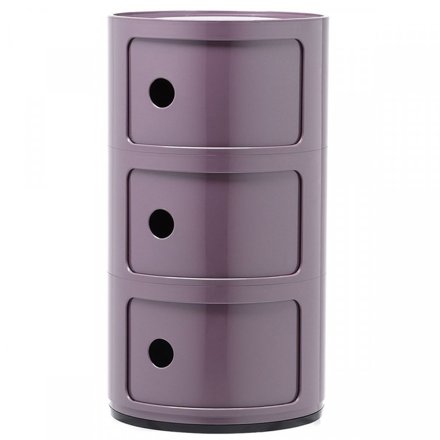 Kartell Componibili Säilytyskaluste Violetti 3-Osainen