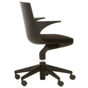 Kartell Spoon Chair Työtuoli Musta / Musta