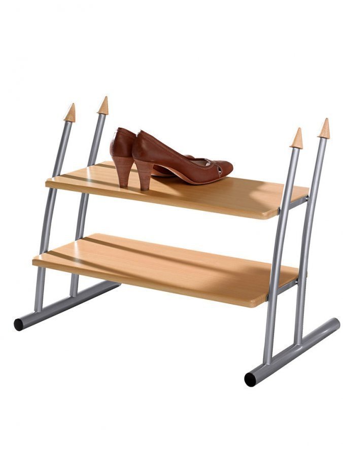 Kenkähylly Alumiininvärinen