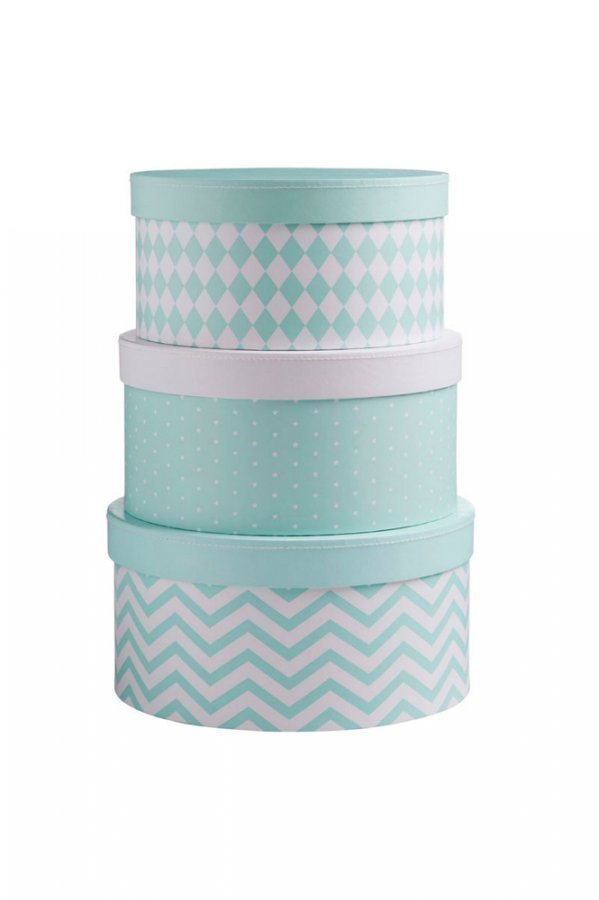 Kids Concept Barnkammarboken Pahvirasiat 3 Kpl Minttu